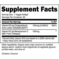 Vitamin D3 and K2